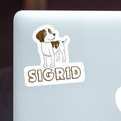 Sigrid Autocollant Bretagne chien Laptop Image