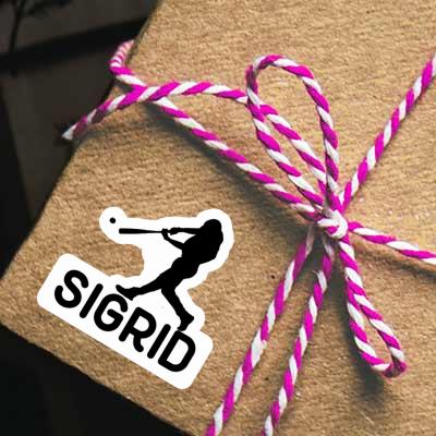 Sticker Baseball Player Sigrid Image
