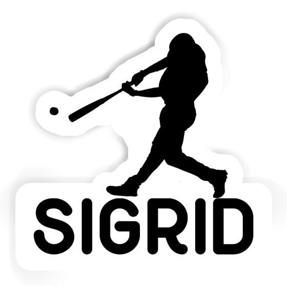 Joueur de baseball Autocollant Sigrid Image