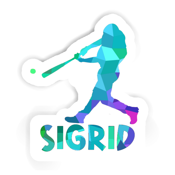 Joueur de baseball Autocollant Sigrid Notebook Image
