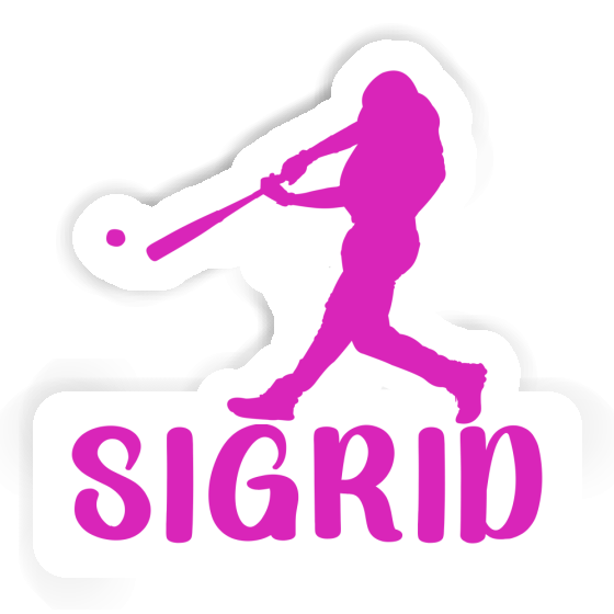 Baseballspieler Sticker Sigrid Notebook Image