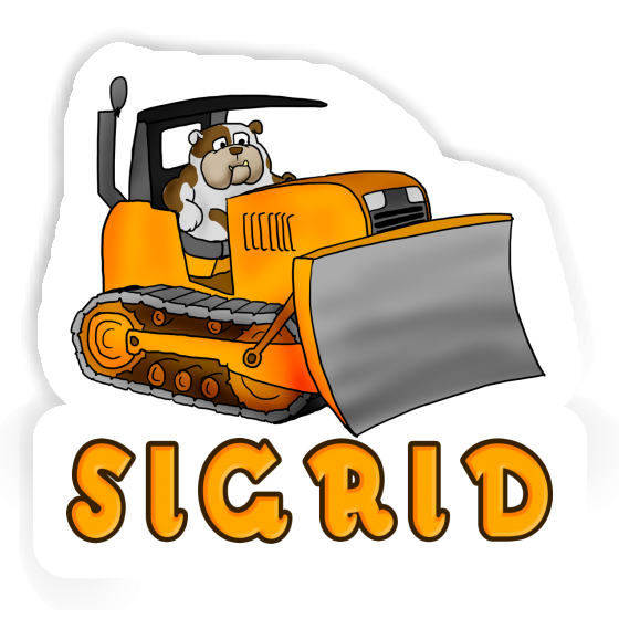 Bulldozer Autocollant Sigrid Notebook Image