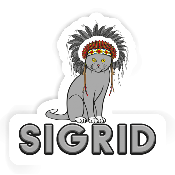 Autocollant Sigrid Chat indien Gift package Image