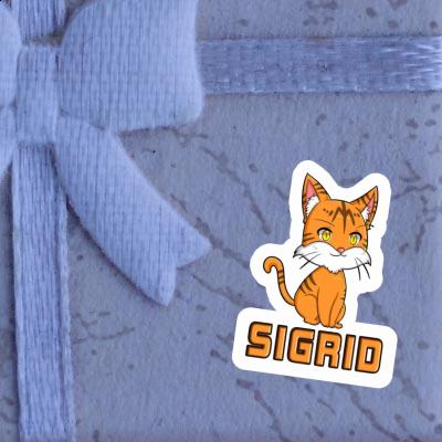 Sticker Sigrid Katze Notebook Image