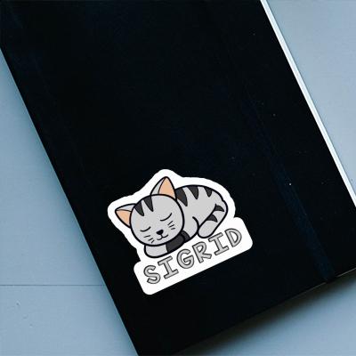 Sticker Sigrid Cat Laptop Image