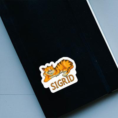 Chilling Cat Sticker Sigrid Laptop Image