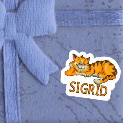 Chilling Cat Sticker Sigrid Image