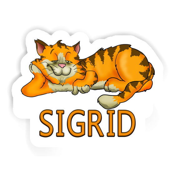 Chilling Cat Sticker Sigrid Gift package Image