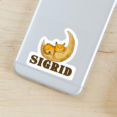 Sticker Sleeping Cat Sigrid Notebook Image