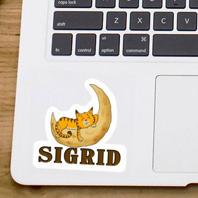 Sticker Sleeping Cat Sigrid Image