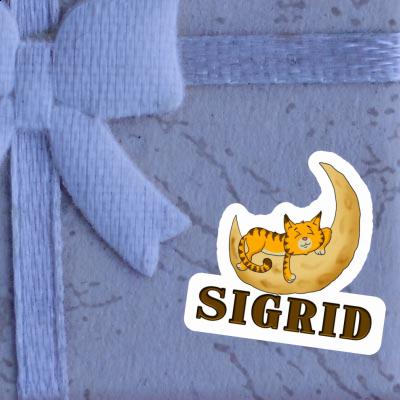 Sticker Sleeping Cat Sigrid Gift package Image