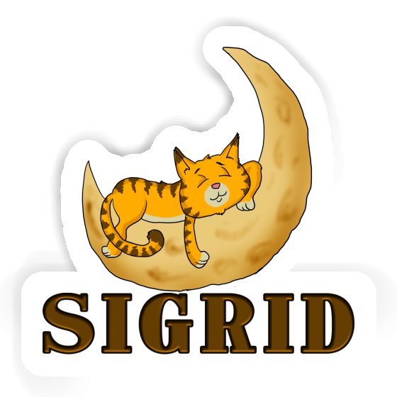 Sticker Sleeping Cat Sigrid Gift package Image