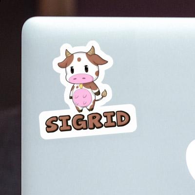 Cow Sticker Sigrid Laptop Image