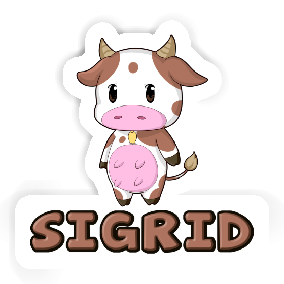 Cow Sticker Sigrid Notebook Image