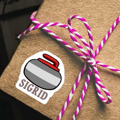 Sticker Curling Stone Sigrid Gift package Image