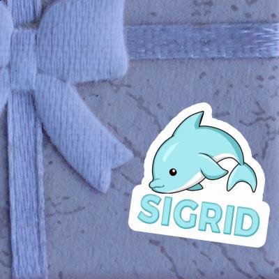 Aufkleber Delphin Sigrid Notebook Image