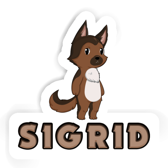 Sticker German Sheperd Sigrid Notebook Image