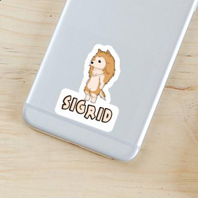 Collie Sticker Sigrid Notebook Image