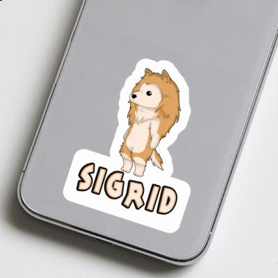 Collie Sticker Sigrid Notebook Image