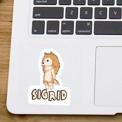 Collie Sticker Sigrid Notebook Image