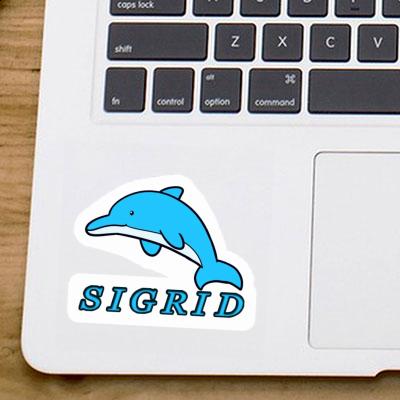 Dolphin Sticker Sigrid Notebook Image