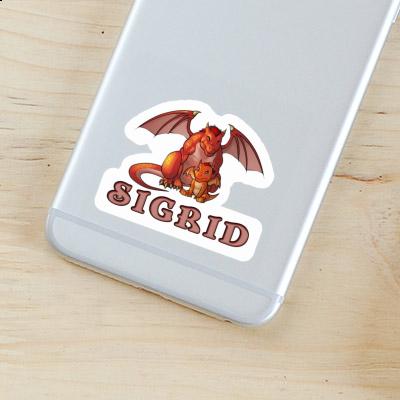 Sigrid Autocollant Dragon Notebook Image