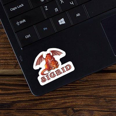 Sigrid Autocollant Dragon Laptop Image