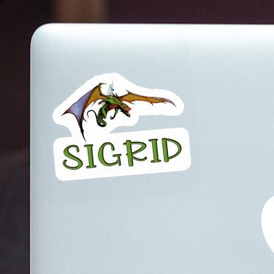 Dragon Sticker Sigrid Laptop Image