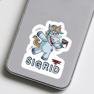 Wine Unicorn Sticker Sigrid Laptop Image
