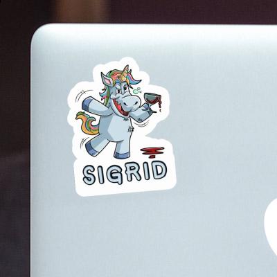 Wine Unicorn Sticker Sigrid Laptop Image