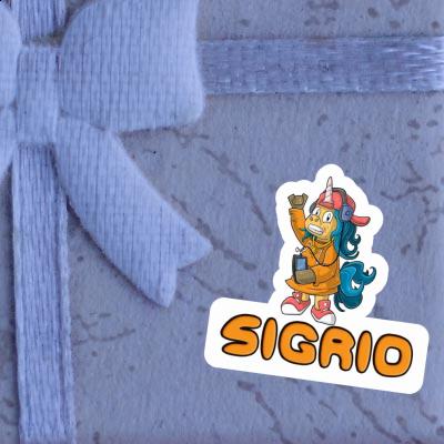 Hip-Hop Unicorn Sticker Sigrid Image