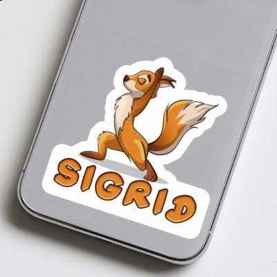 Sigrid Sticker Yoga Squirrel Gift package Image