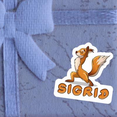 Sigrid Sticker Yoga Squirrel Laptop Image