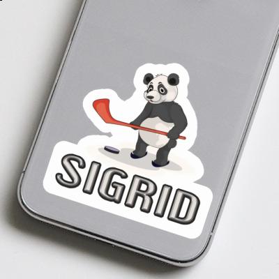 Sticker Ice Hockey Panda Sigrid Notebook Image