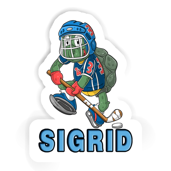 Autocollant Sigrid Joueur de hockey sur glace Notebook Image