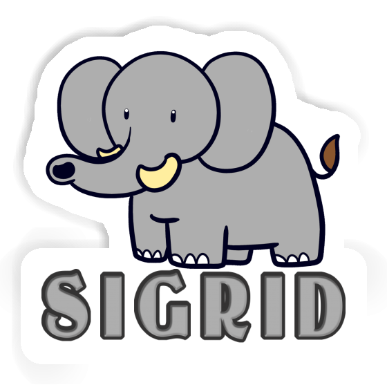 Elephant Sticker Sigrid Laptop Image