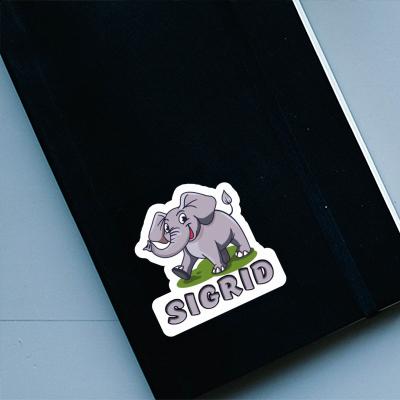 Sigrid Autocollant Éléphant Laptop Image