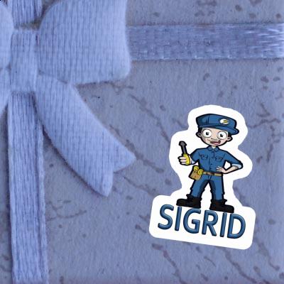 Electrician Sticker Sigrid Notebook Image
