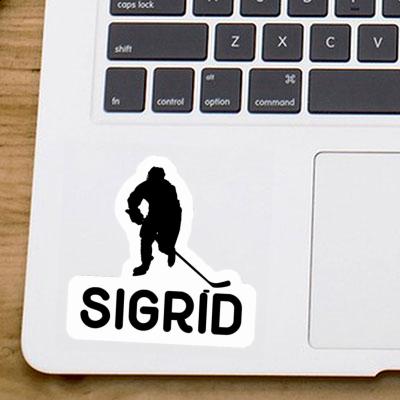 Hockey Player Sticker Sigrid Laptop Image