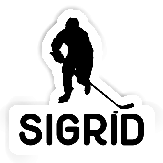 Aufkleber Sigrid Eishockeyspieler Laptop Image