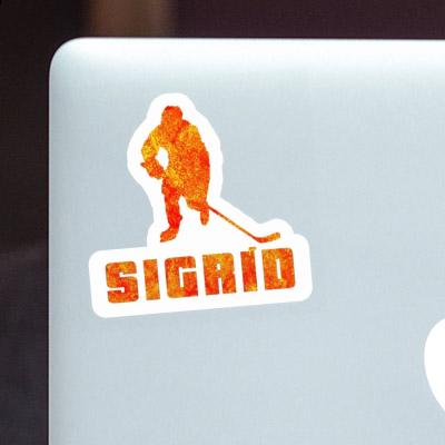 Sigrid Autocollant Joueur de hockey Gift package Image
