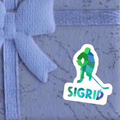Sigrid Autocollant Joueur de hockey Laptop Image