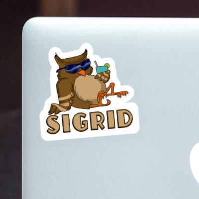 Sticker Sigrid Cool Owl Notebook Image