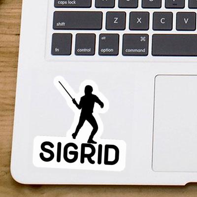 Sticker Fencer Sigrid Laptop Image