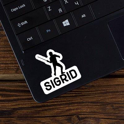 Escrimeur Autocollant Sigrid Laptop Image