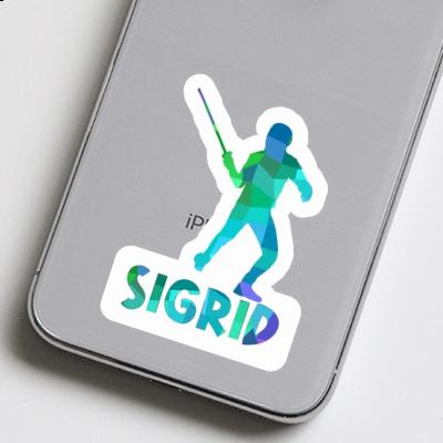 Sticker Fencer Sigrid Notebook Image