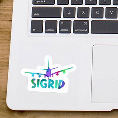 Flugzeug Sticker Sigrid Notebook Image