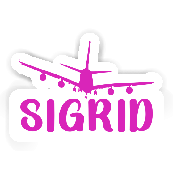 Sticker Sigrid Airplane Laptop Image