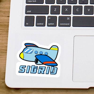 Autocollant Avion Sigrid Laptop Image