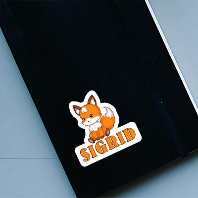 Sigrid Sticker Sitting Fox Gift package Image